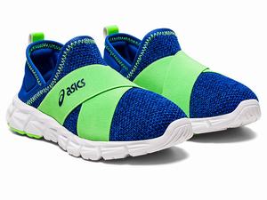 Skolske Topanky Asics Quantum Lyte Slip-on Pre Detske Modre Zelene | 01495-WRTV