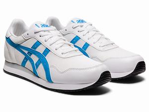 Tenisky Asics Tiger Runner Panske Biele Modre | 13874-UKOV