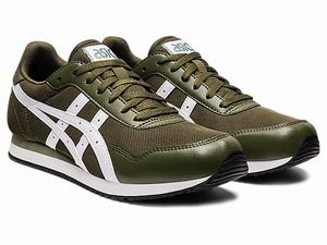 Tenisky Asics Tiger Runner Panske Olivovo Zelená Biele | 89475-KRDE