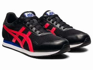 Tenisky Asics Tiger Runner Panske Čierne Červené | 21380-KOWM