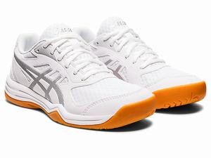 Tenisky Na Volejbal Asics Upcourt 5 Damske Biele Strieborne | 67295-RQPU