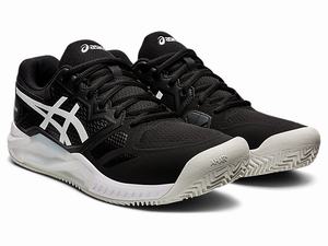 Tenisove Tenisky Asics Ahq Gel-challenger 13 Clay Standard Panske Čierne Biele | 46032-CBAE