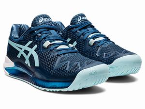 Tenisove Tenisky Asics Gel-resolution 8 (D) Damske Svetlo Indigo Modre | 25870-NVFU