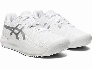 Tenisove Tenisky Asics Gel-resolution 8 Damske Biele Strieborne | 28156-HKZT