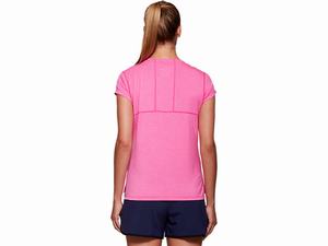 Topy Asics Dorai Kratke Sleeve Damske Ruzove | 31087-DTUZ