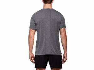 Topy Asics Dorai Kratke Sleeve Panske Tmavo Siva | 28063-BFUS