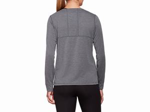 Topy Asics Dorai Long Sleeve Damske Tmavo Siva | 29654-QLHO