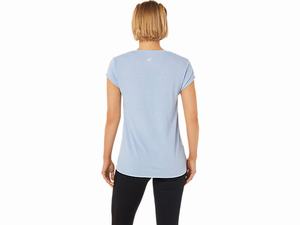 Topy Asics Heather Vneck Damske Biele | 40752-GLSR