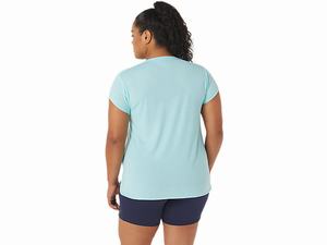 Topy Asics Heather Vneck Damske Modre | 98361-RNTU