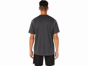 Topy Asics Kratke Sleeve Core Panske Čierne | 93451-ZOFK