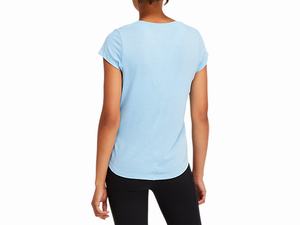 Topy Asics Kratke Sleeve Heather Damske Modre | 62019-XAKI