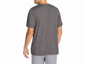 Topy Asics Kratke Sleeve Heather Tech Panske Tmavo Siva | 72635-AIOX