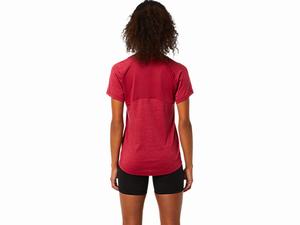 Topy Asics Kratke Sleeve Pr Lyte Damske Bordove | 50681-NRIE