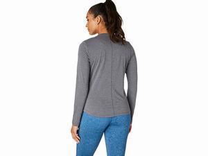 Topy Asics Long Sleeve Heather Damske Siva | 10839-VELG