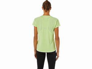 Topy Asics V-neck Kratke Sleeve Damske Svetlo Zelene | 39742-UFPC