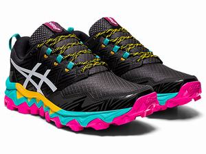 Trailove Bezecke Tenisky Asics Gel-fujitrabuco 8 Damske Čierne Biele | 95174-WOBK