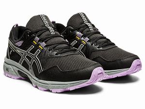 Trailove Bezecke Tenisky Asics Gel-venture 8 (D) Damske Čierne Biele | 19062-DGEK