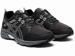 Trailove Bezecke Tenisky Asics Gel-venture 7 (D) Damske Čierne Siva | 23501-ILXK