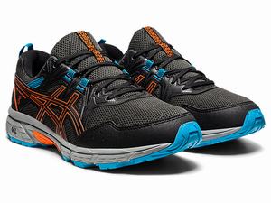 Trailove Bezecke Tenisky Asics Gel-venture 8 Panske Čierne Oranžové | 23507-BGJP