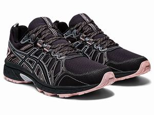 Trailove Bezecke Tenisky Asics Gel-venture 7 (D) Damske Tmavo Siva Čierne | 47250-PEAB