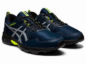 Trailove Bezecke Tenisky Asics Gel-venture 8 Awl Panske Modre Žlté | 58627-WLRQ