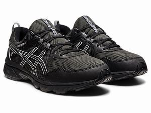 Trailove Bezecke Tenisky Asics Gel-venture 8 Panske Čierne Biele | 75406-EKZL