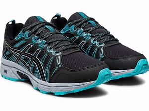 Trailove Bezecke Tenisky Asics Gel-venture 7 (D) Damske Tmavo Siva Čierne | 85376-DMQZ