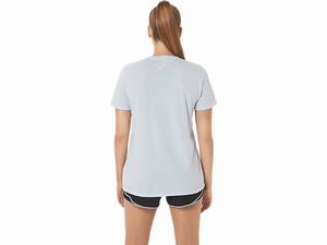 Tricko Asics Run Club V-neck Damske Modre | 67483-SXIO