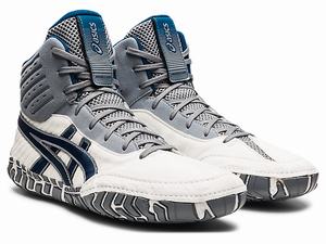 Zápasnícke Topánky Asics Aggressor 4 Panske Biele Modre | 43065-JFOE