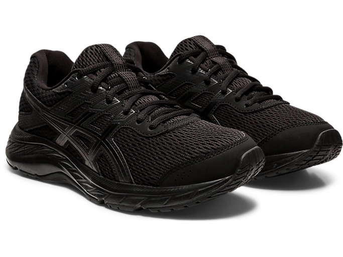 Bezecke Topanky Asics Gel-contend 6 (D) Damske Čierne Čierne | 07295-JAMG