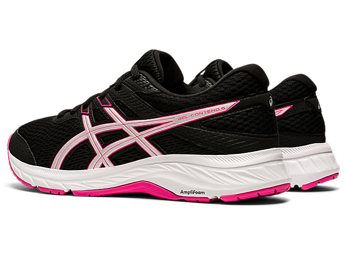 Bezecke Topanky Asics Gel-contend 6 (D) Damske Čierne Ruzove | 35479-LROD