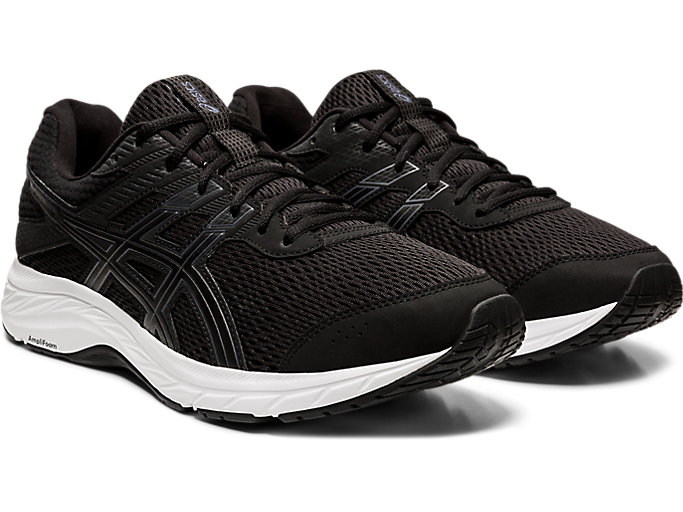 Bezecke Topanky Asics Gel-contend 6 Panske Čierne Siva | 07489-JLCQ