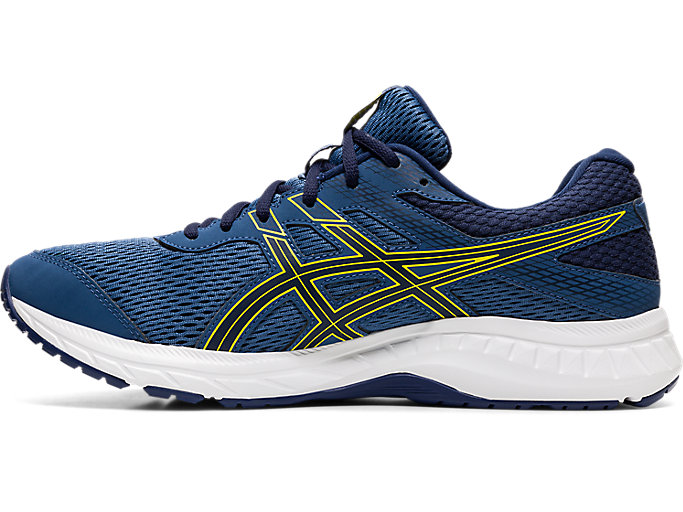 Bezecke Topanky Asics Gel-contend 6 Panske Tmavo Siva Žlté | 87605-FAXS