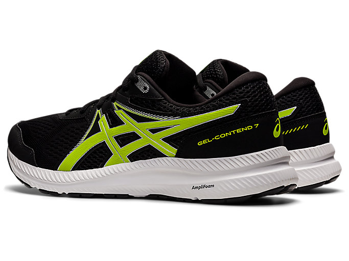 Bezecke Topanky Asics Gel-contend 7 (4e) Panske Čierne Strieborne | 18672-GTUP