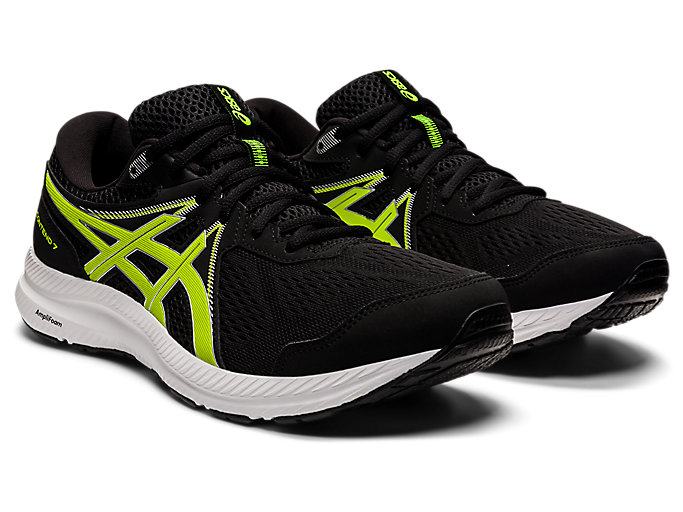 Bezecke Topanky Asics Gel-contend 7 (4e) Panske Čierne Strieborne | 18672-GTUP