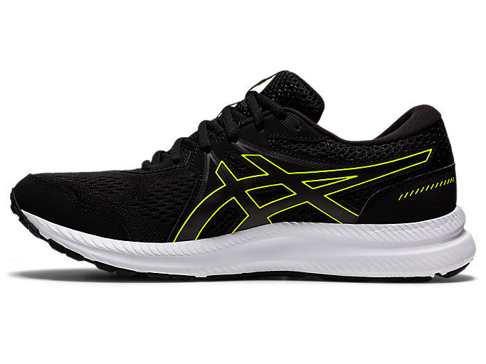 Bezecke Topanky Asics Gel-contend 7 (4e) Panske Čierne Zelene | 46705-LGZI