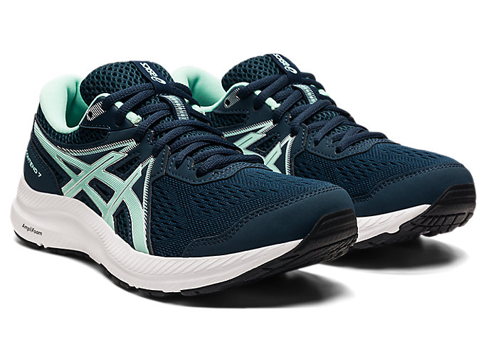 Bezecke Topanky Asics Gel-contend 7 Damske Modre | 60721-XCJK