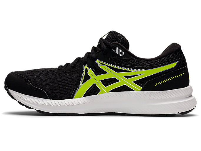 Bezecke Topanky Asics Gel-contend 7 Panske Čierne Strieborne | 40579-ETVN