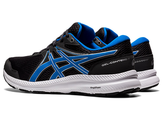 Bezecke Topanky Asics Gel-contend 7 Panske Tmavo Siva Modre | 47391-DAGK