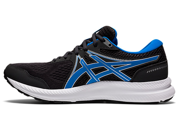 Bezecke Topanky Asics Gel-contend 7 Panske Tmavo Siva Modre | 47391-DAGK