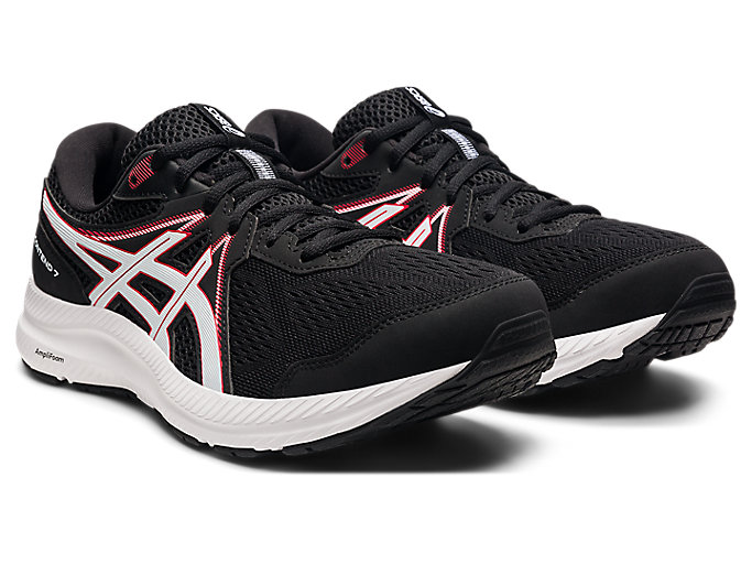 Bezecke Topanky Asics Gel-contend 7 Panske Čierne Červené | 80346-BGNO