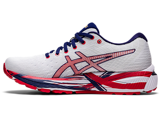 Bezecke Topanky Asics Gel-cumulus 22 Damske Biele Červené | 76548-TZFU