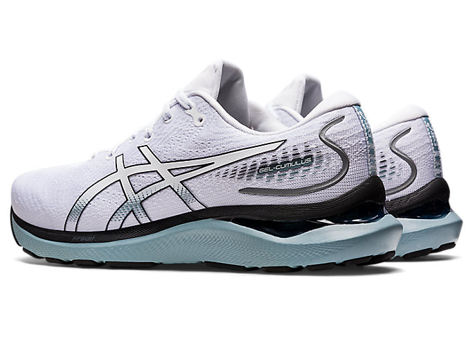 Bezecke Topanky Asics Gel-cumulus 24 Panske Biele Čierne | 94681-IVZG