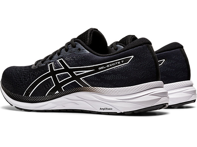 Bezecke Topanky Asics Gel-excite 7 (4e) Panske Čierne Biele | 13258-HOSL