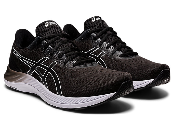 Bezecke Topanky Asics Gel-excite 8 (4e) Panske Čierne Biele | 40327-GJRH