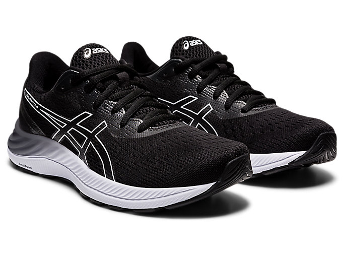 Bezecke Topanky Asics Gel-excite 8 Damske Čierne Biele | 74519-FBAW