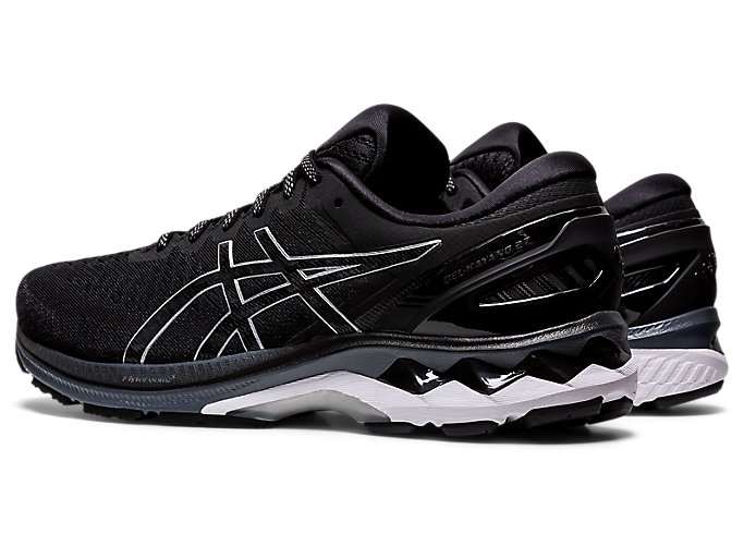 Bezecke Topanky Asics Gel-kayano 27 (4e) Panske Čierne Strieborne | 83047-EBNF