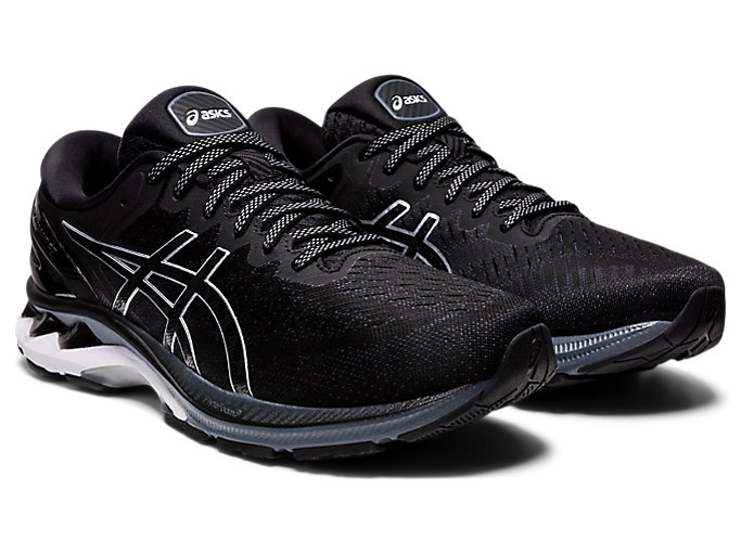 Bezecke Topanky Asics Gel-kayano 27 Panske Čierne Strieborne | 34250-TQLY