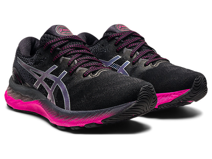 Bezecke Topanky Asics Gel-nimbus 23 Damske Čierne Strieborne | 32854-KPAJ