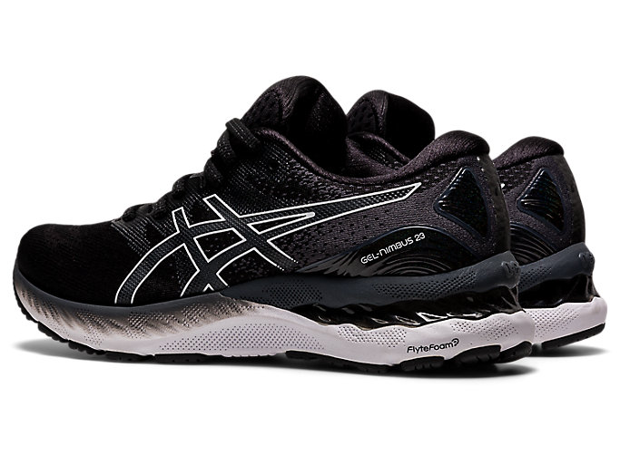 Bezecke Topanky Asics Gel-nimbus 23 Damske Čierne Biele | 93054-UKNV